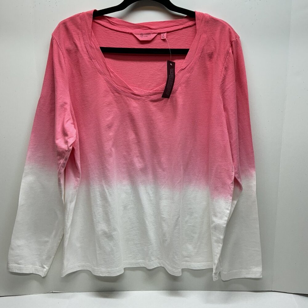 Large Long-Sleeve Tee Candace Cameron Bure The Ocean Dipped Posey A473684